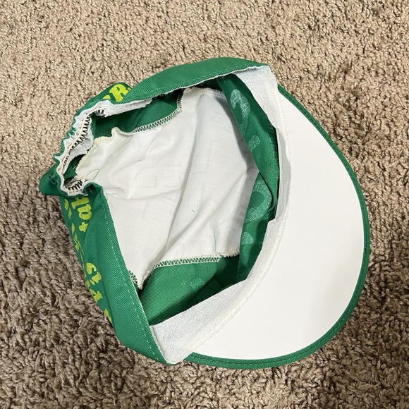 Vintage SKOAL Wintergreen Tobacco Painters Hat Cap One Size Green Gray White - Picture 5 of 5